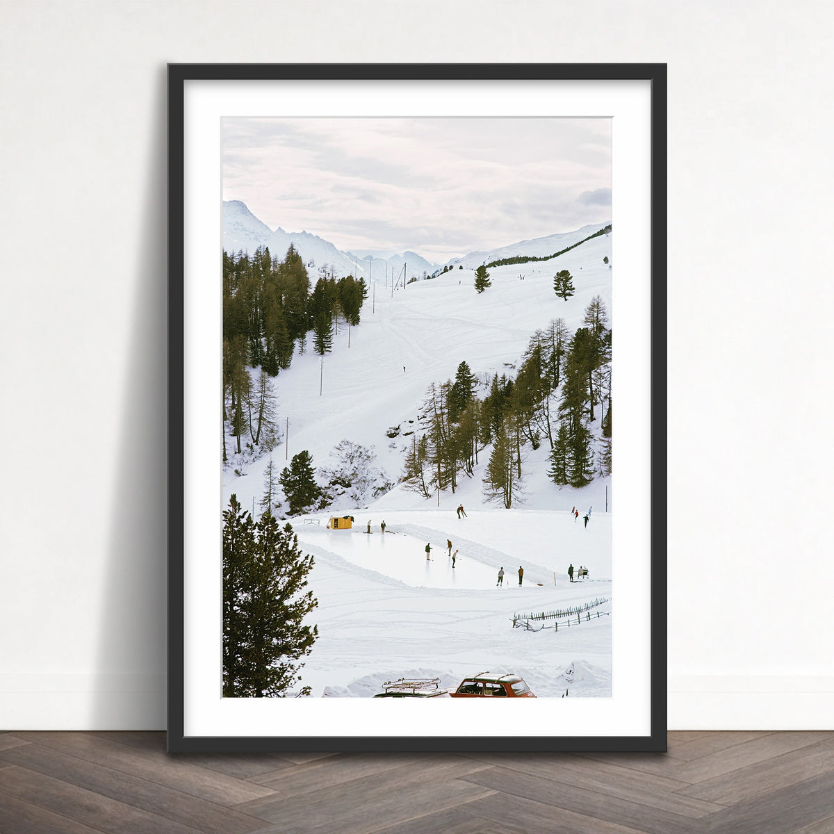 Slim Aarons - curling at st moritz 1 - Photography - Getty Images