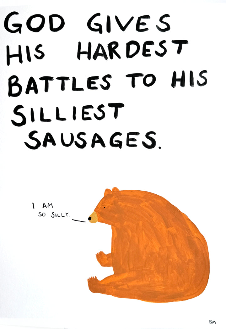 So Silly by Billy Murphy, a original acrylic on 310gsm southbank coarse from 2024