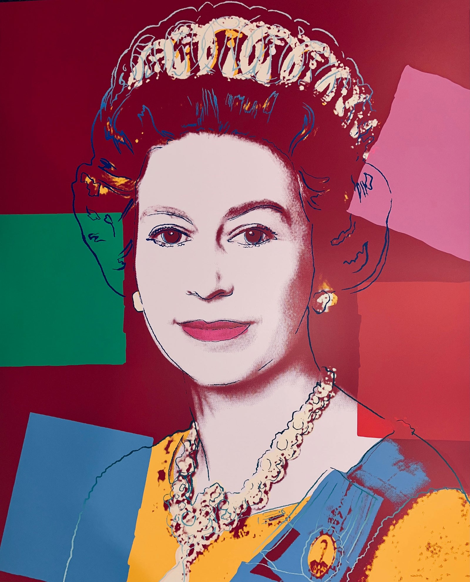 Queen Elizabeth II: 334 by Sunday B. Morning (Andy Warhol)