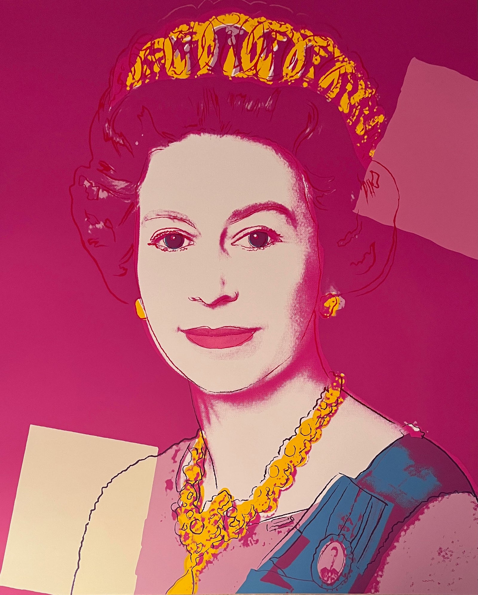 Queen Elizabeth II: 336 by Sunday B. Morning (Andy Warhol)