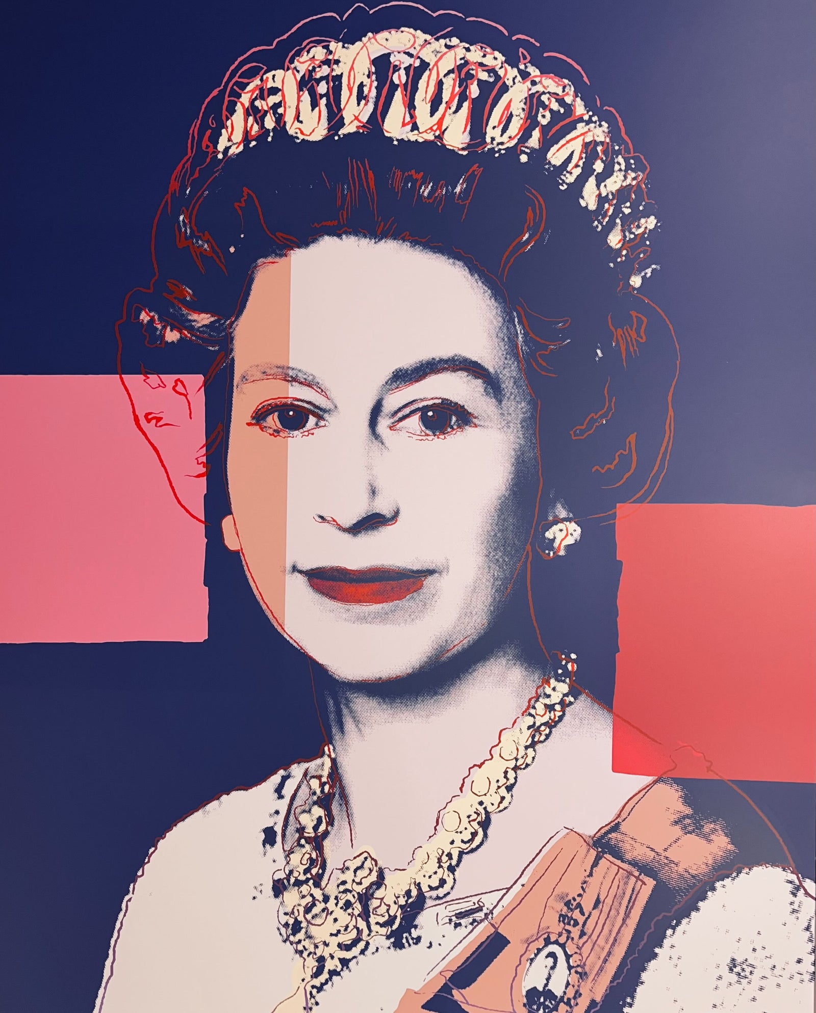 Queen Elizabeth II: 337 by Sunday B. Morning (Andy Warhol)