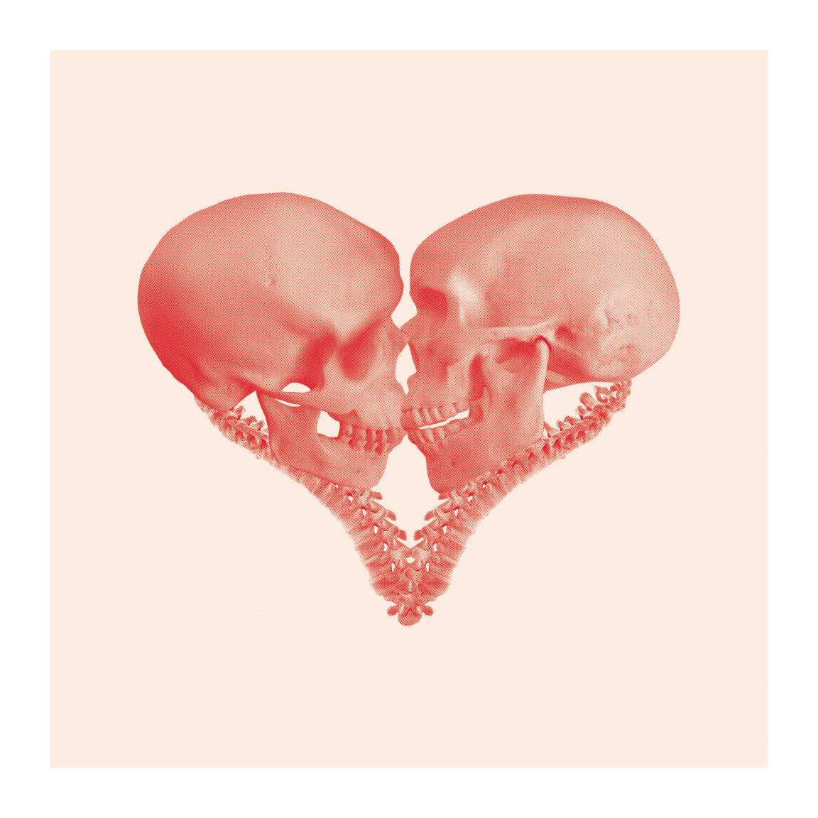 Till Death (Red on Nude) by Cassandra Yap, a open edition giclée print on hahnemühle 308gsm rag paper from 2025