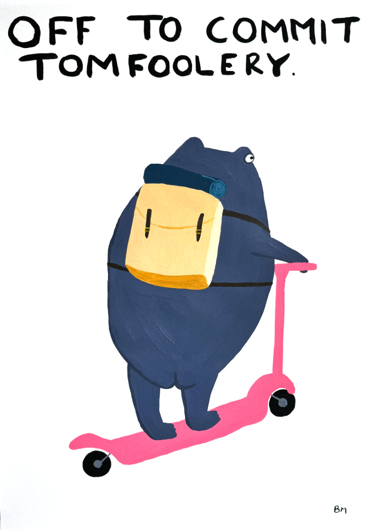 Tomfoolery (Framed) by Billy Murphy, a original acrylic on 310gsm southbank coarse from 2024