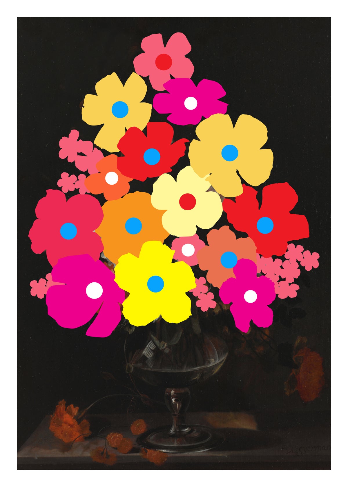 Wallflowers One by Heath Kane, a open edition giclée print on hahnemühle 308gsm rag paper from 2025