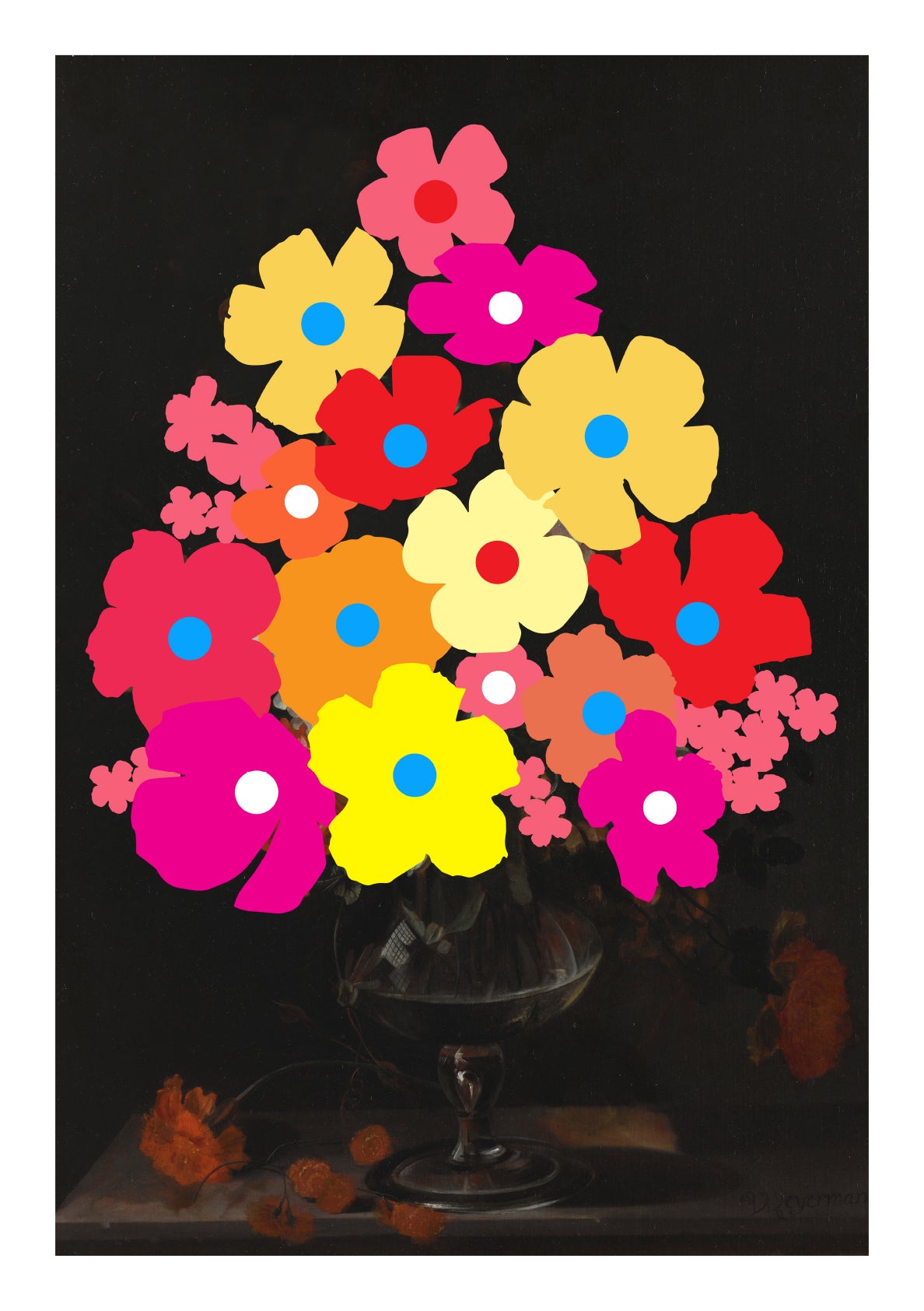 Wallflowers One by Heath Kane, a open edition giclée print on hahnemühle 308gsm rag paper from 2025
