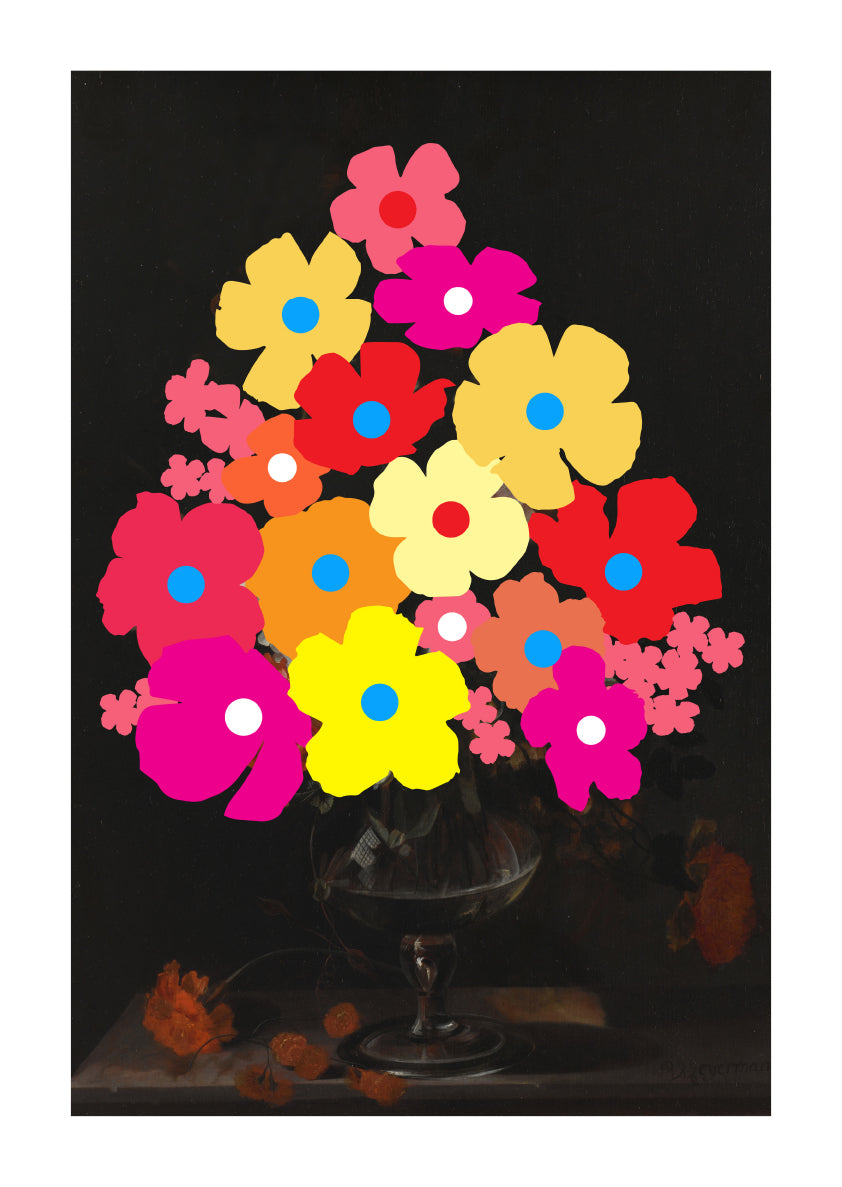 Wallflowers One by Heath Kane, a open edition giclée print on hahnemühle 308gsm rag paper from 2025