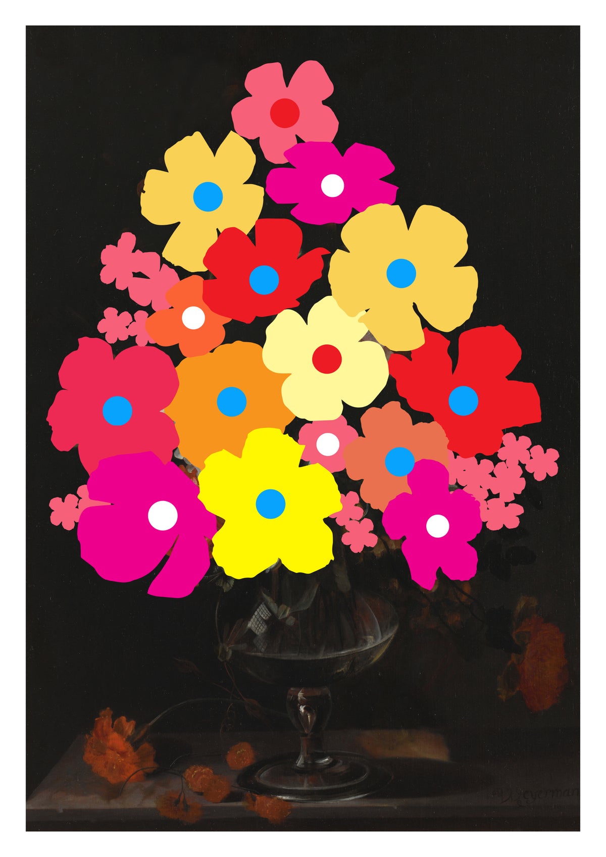 Wallflowers One by Heath Kane, a open edition giclée print on hahnemühle 308gsm rag paper from 2025