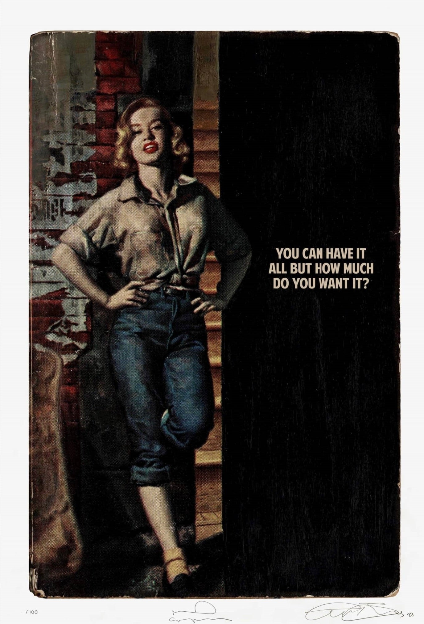 You Can Have It All But  Can Have It All But At What Cost (Framed) by The Connor Brothers, a limited edition pigment print with silkscreen varnish on archival paper. from 2022