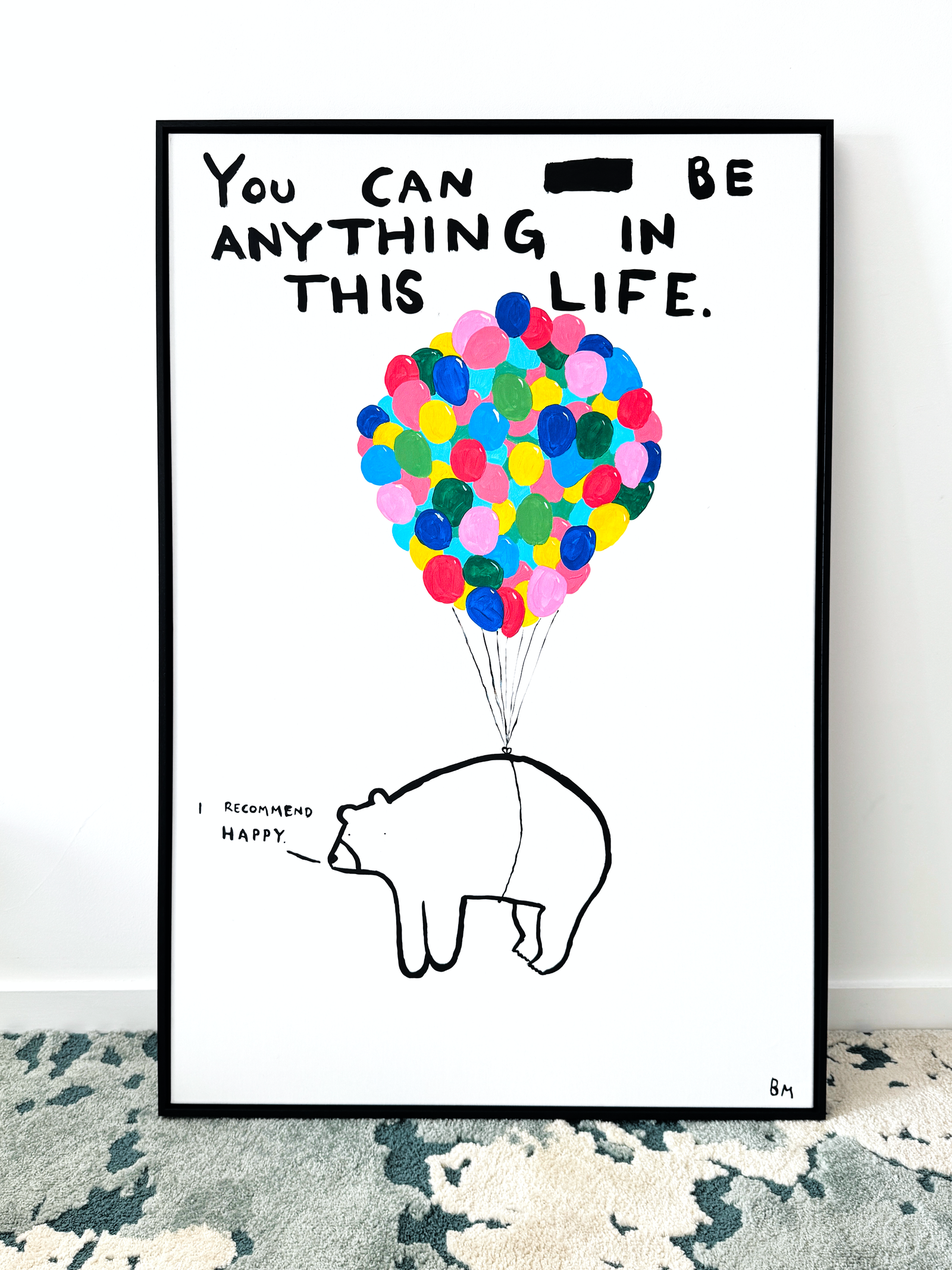 be-anything-canvas-framed-Billy Murphy-Original Painting-1080x1080