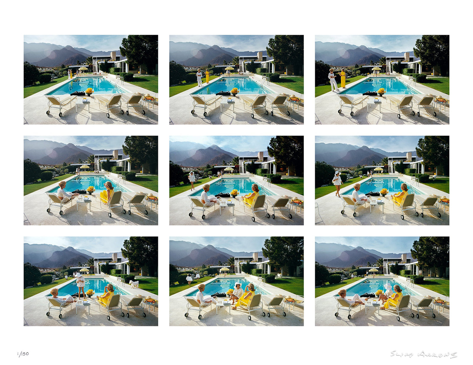 a poolside story - Slim Aarons - Limited Edition - Estate Stamped - Photography - Getty Images