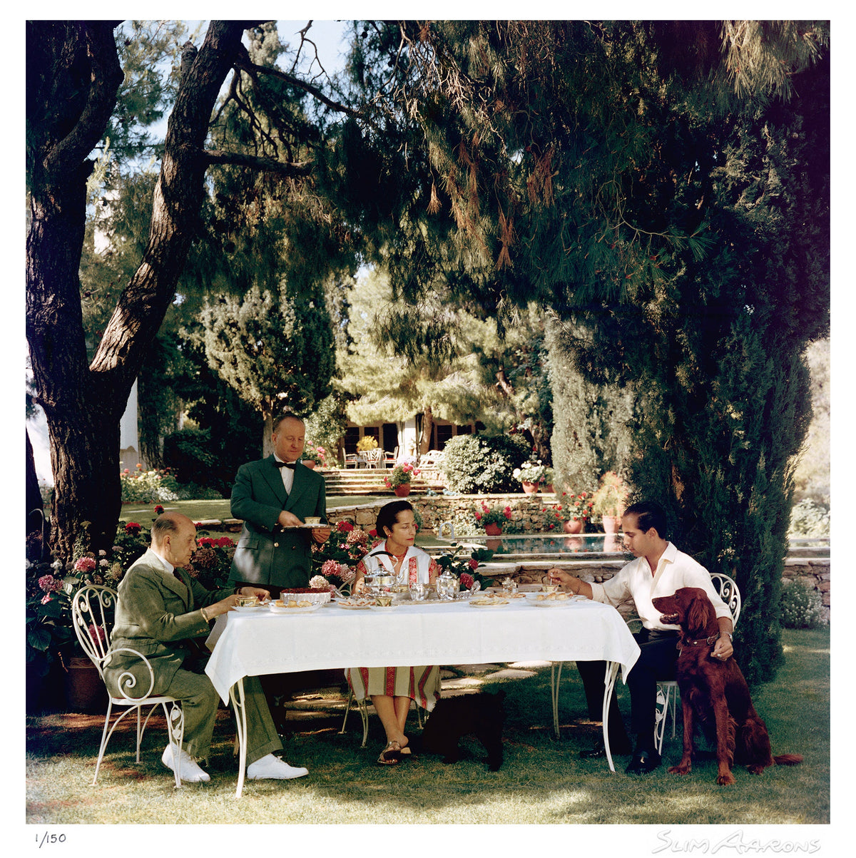 al fresco tea - Slim Aarons - Limited Edition - Estate Stamped - Photography - Getty Images