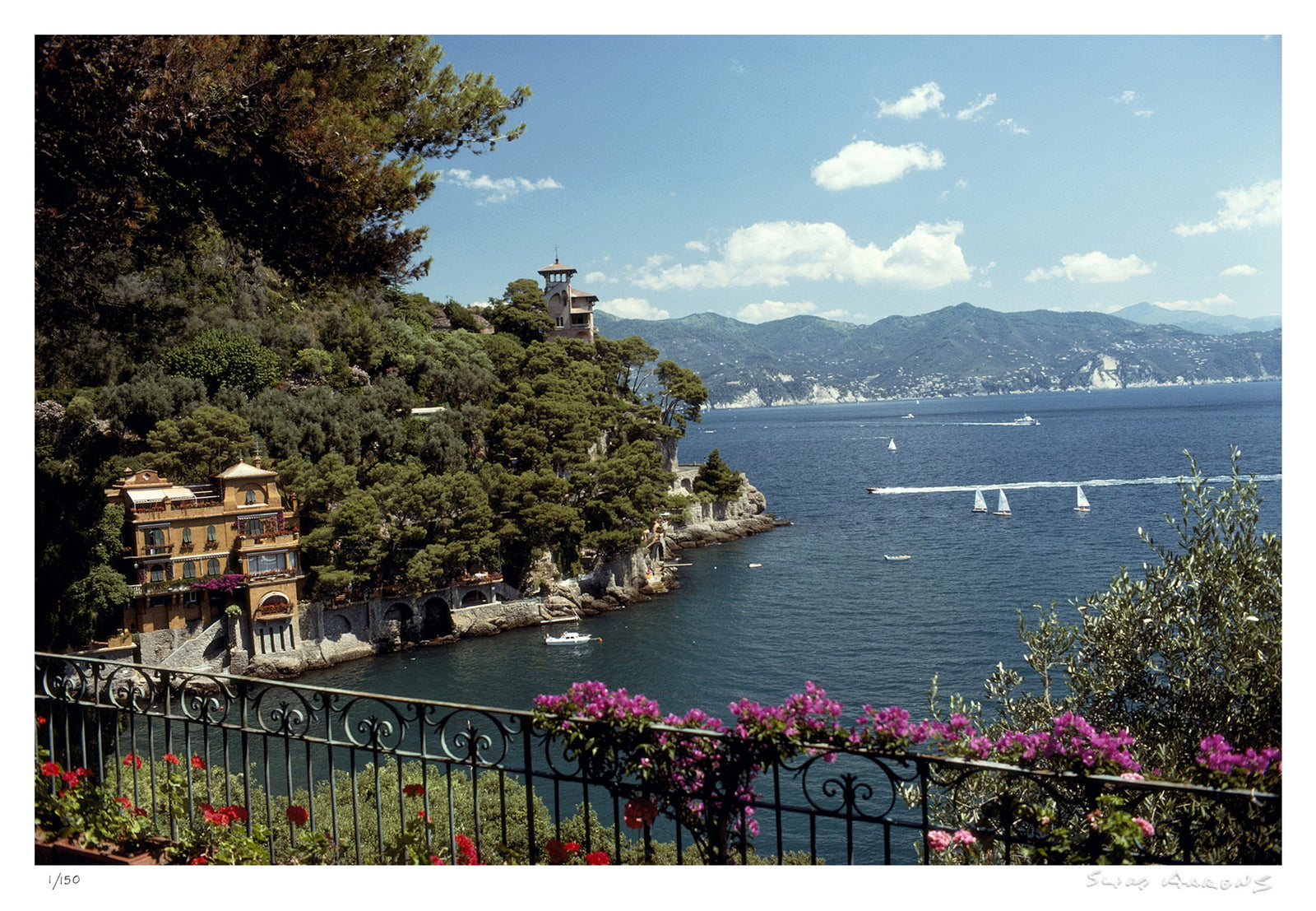 ardissones house portofino - Slim Aarons - Limited Edition - Estate Stamped - Photography - Getty Images