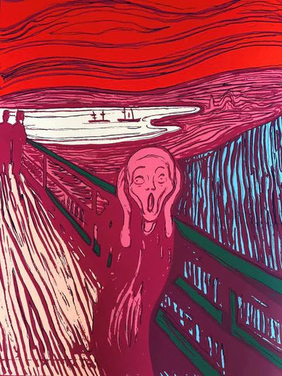 The Scream: Pink by Sunday B. Morning (Andy Warhol)
