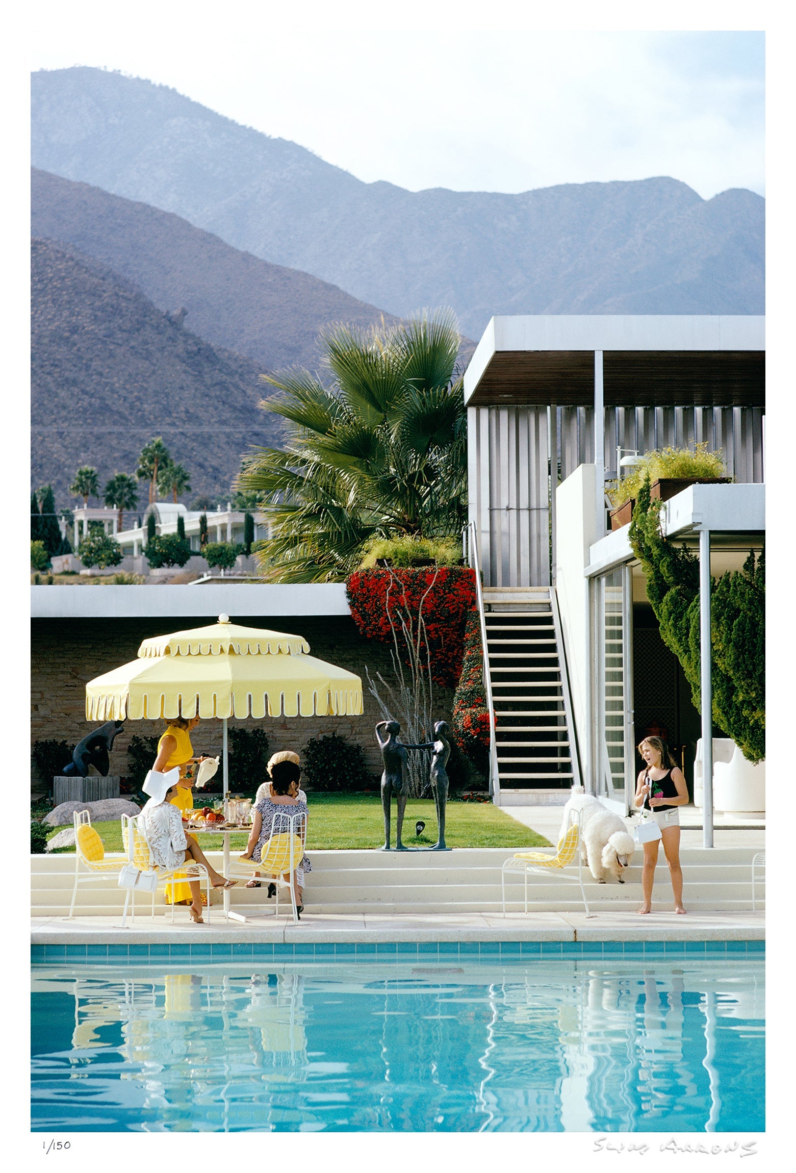 at the linsk house - Slim Aarons - Limited Edition - Estate Stamped - Photography - Getty Images