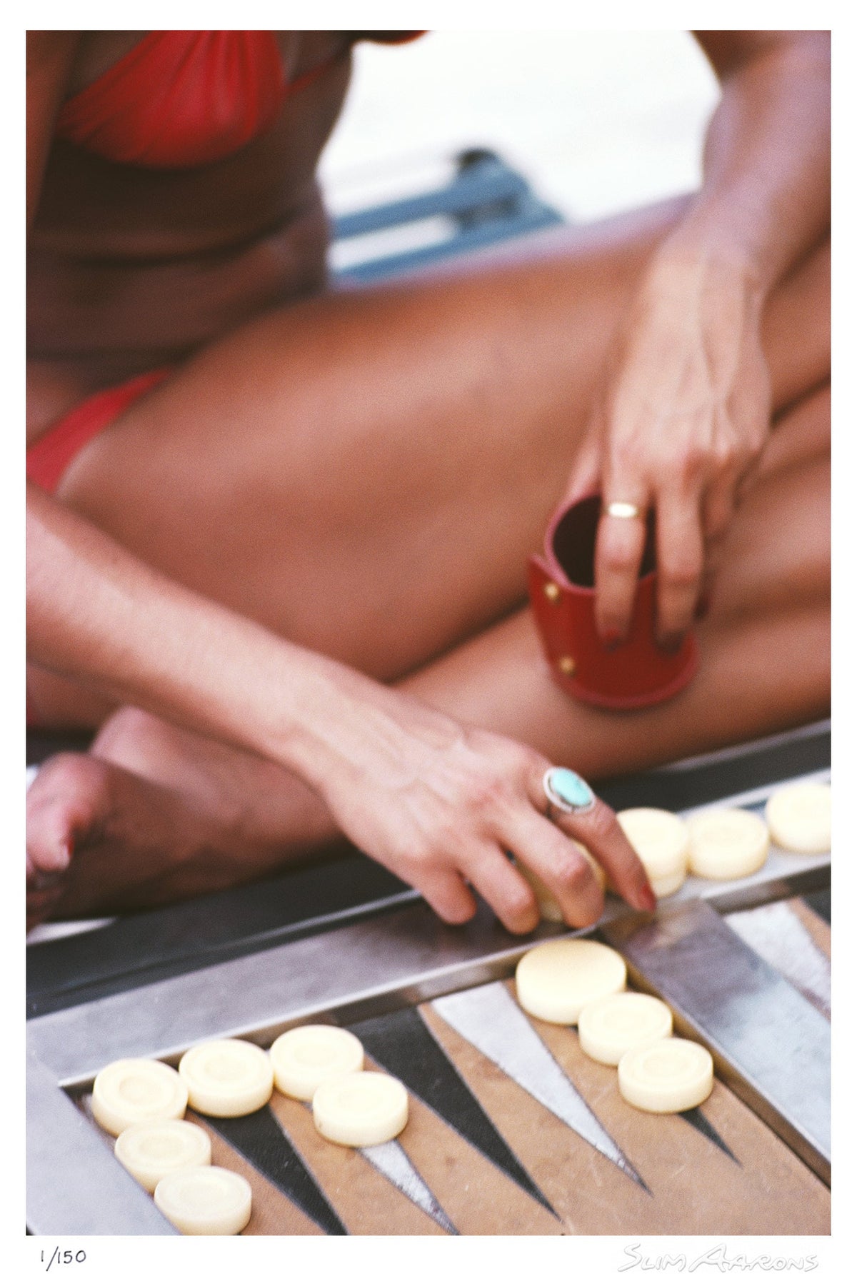 backgammon in haiti - Slim Aarons - Limited Edition - Estate Stamped - Photography - Getty Images