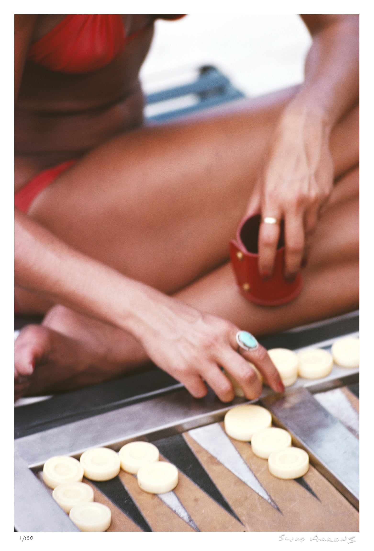 backgammon in haiti - Slim Aarons - Limited Edition - Estate Stamped - Photography - Getty Images