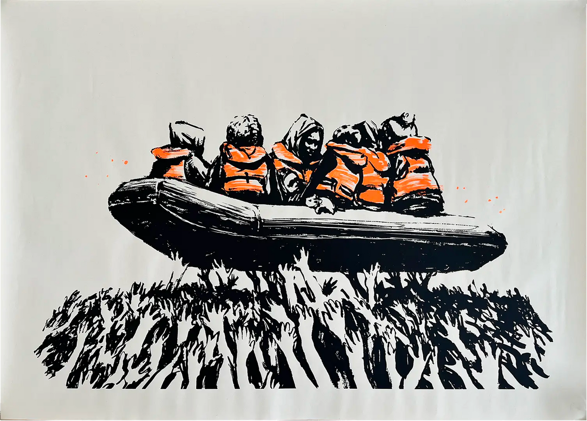 banksy-glastonbury-migrant-boat-print-Banksy-Limited Edition Art Print-1505x1080