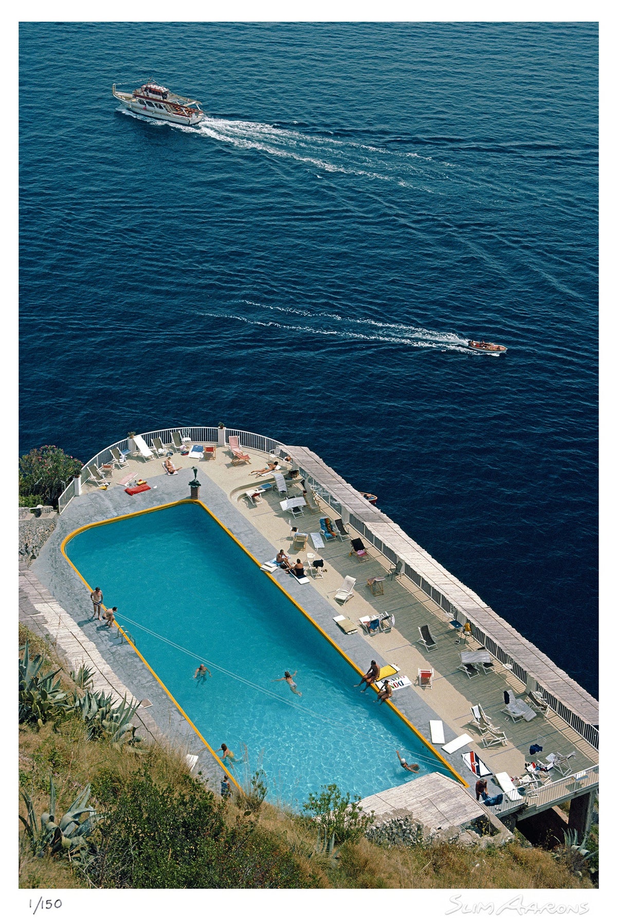 belvedere pool - Slim Aarons - Limited Edition - Estate Stamped - Photography - Getty Images