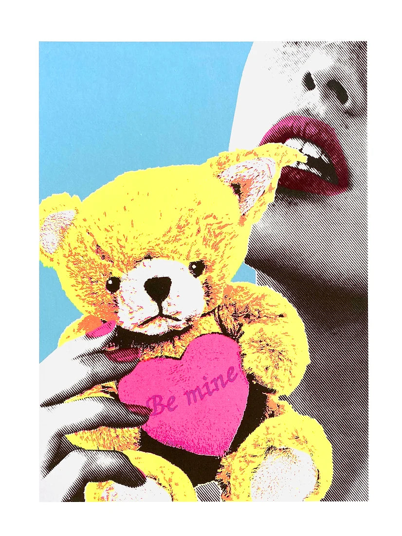Be Mine by The Cameron Twins, a limited edition hand-pulled multi-layered silkscreen on paper from 2022