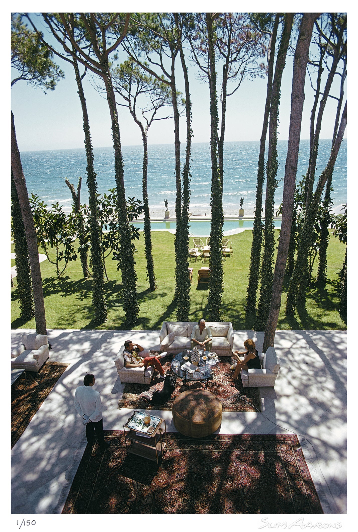 bergese house - Slim Aarons - Limited Edition - Estate Stamped - Photography - Getty Images