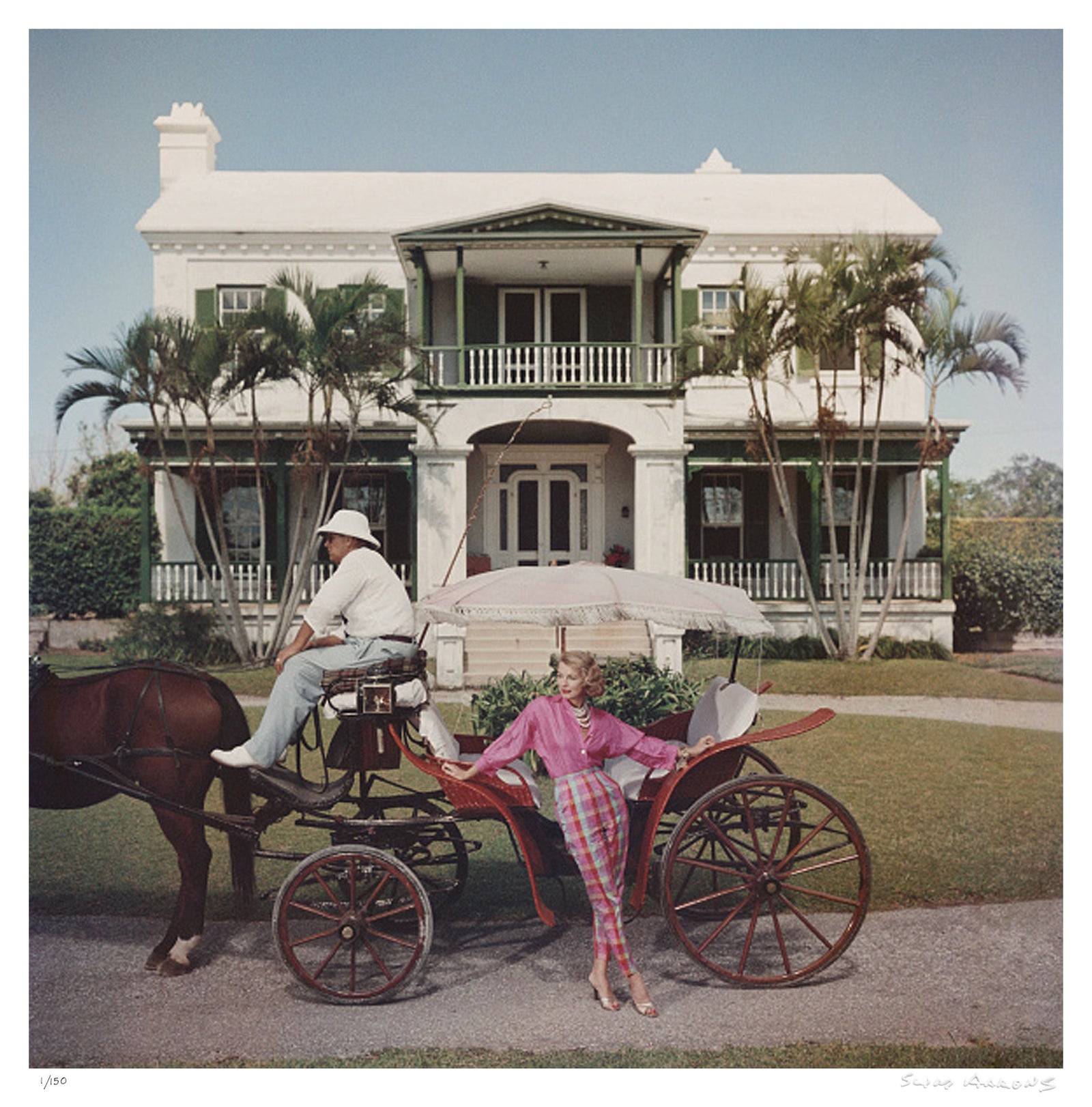 bermudan hostess - Slim Aarons - Limited Edition - Estate Stamped - Photography - Getty Images