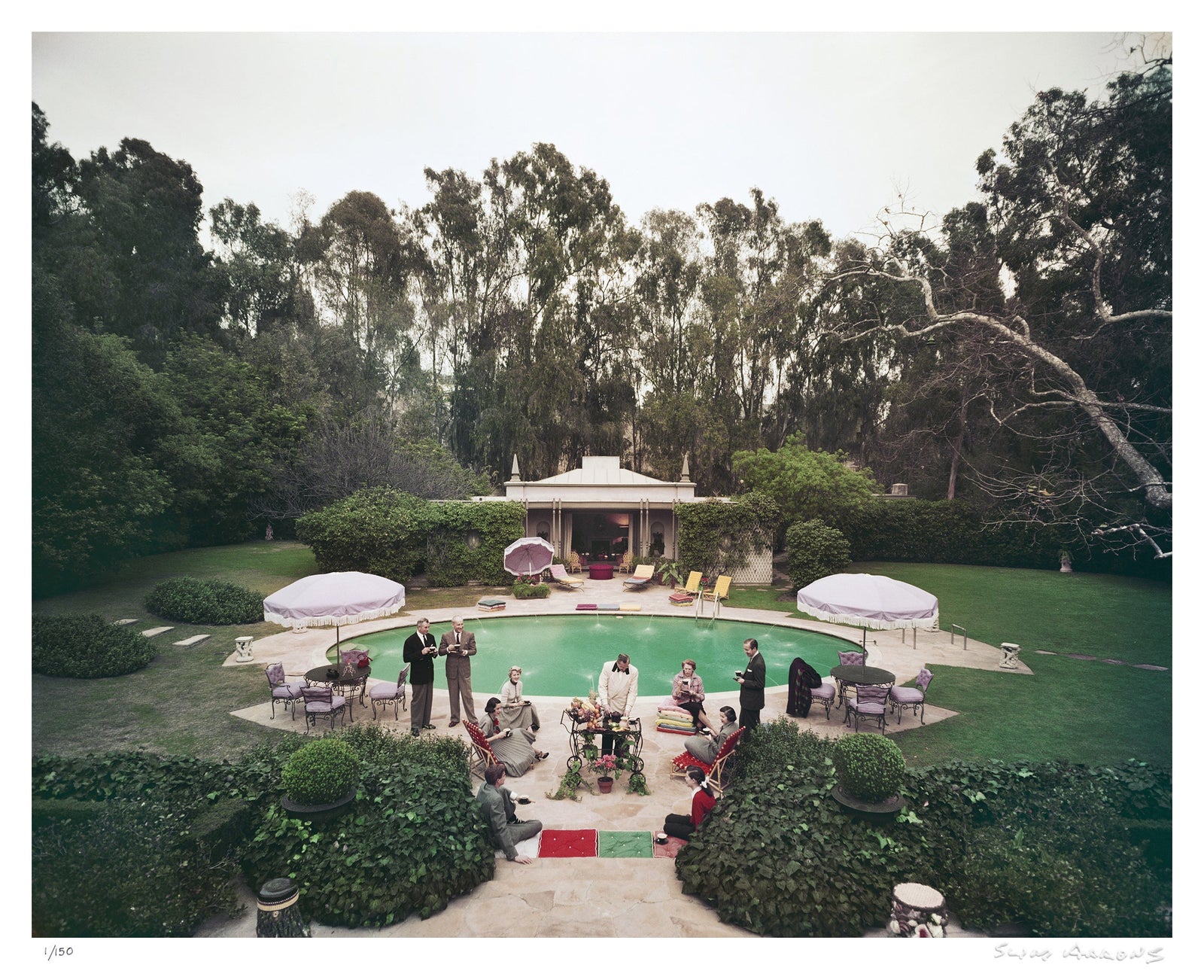 beverly hills pool party - Slim Aarons - Limited Edition - Estate Stamped - Photography - Getty Images