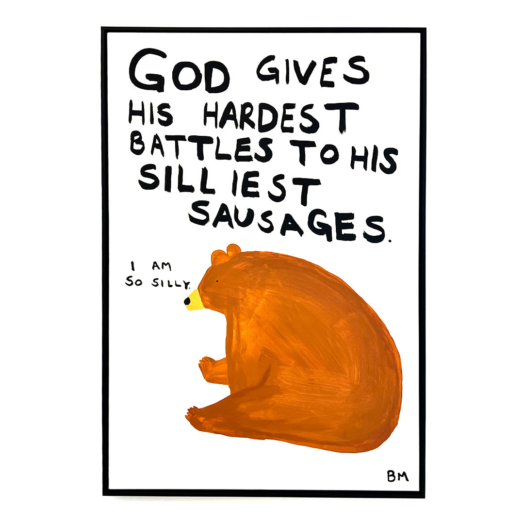 silliest-sausages-canvas-framed-Billy Murphy-Original Painting-1080x1080