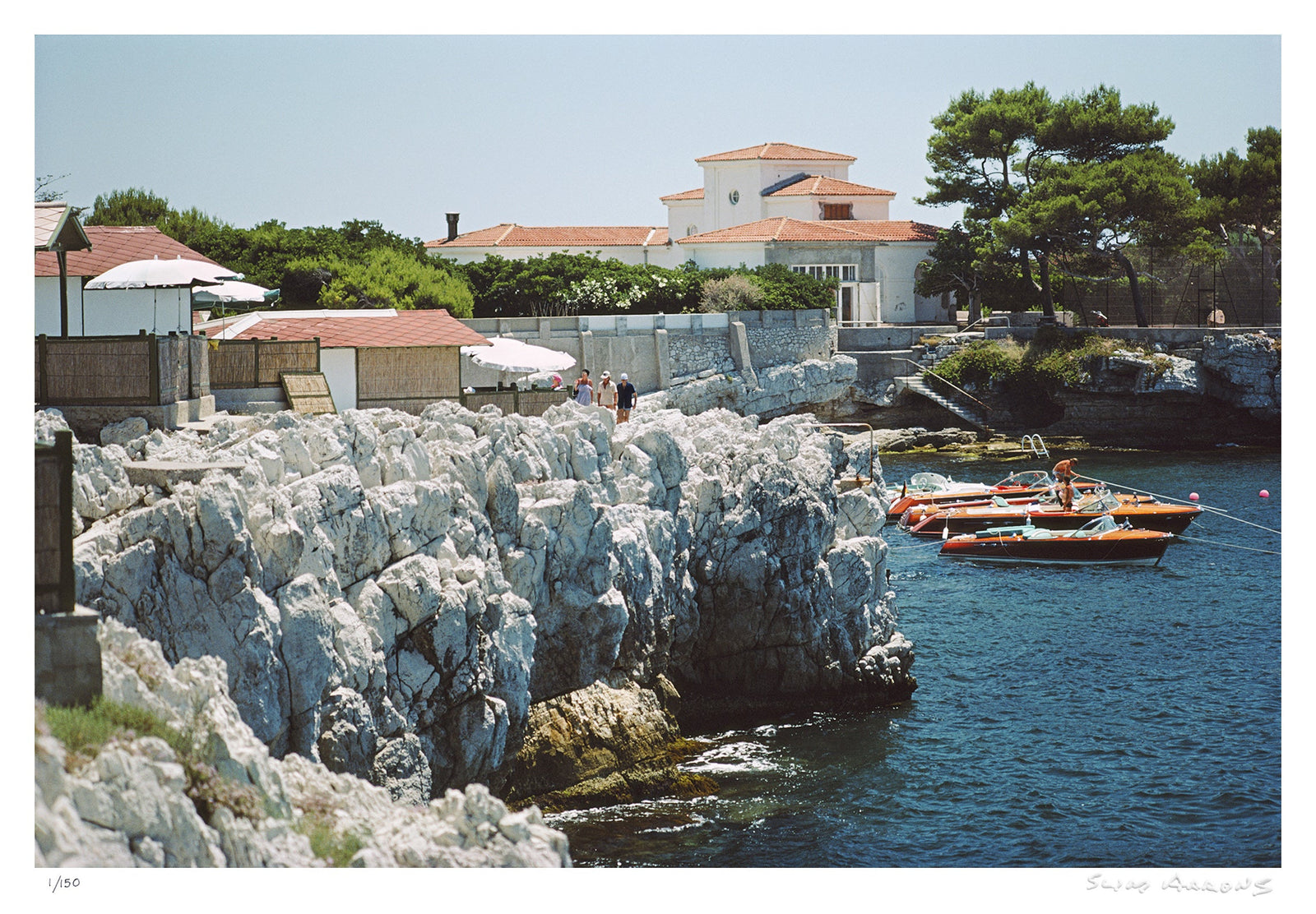 boats at hotel du cap eden roc - Slim Aarons - Limited Edition - Estate Stamped - Photography - Getty Images