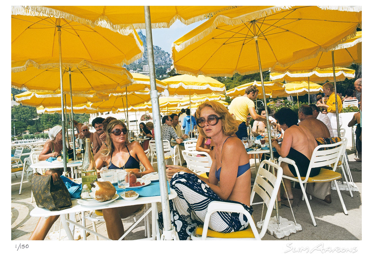 cafe in monte carlo - Slim Aarons - Limited Edition - Estate Stamped - Photography - Getty Images