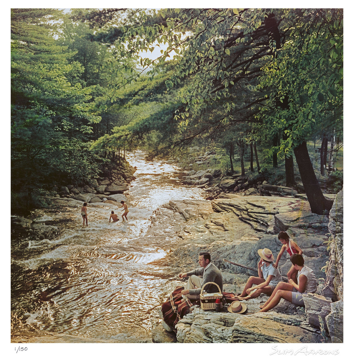 campbell falls picnic - Slim Aarons - Limited Edition - Estate Stamped - Photography - Getty Images