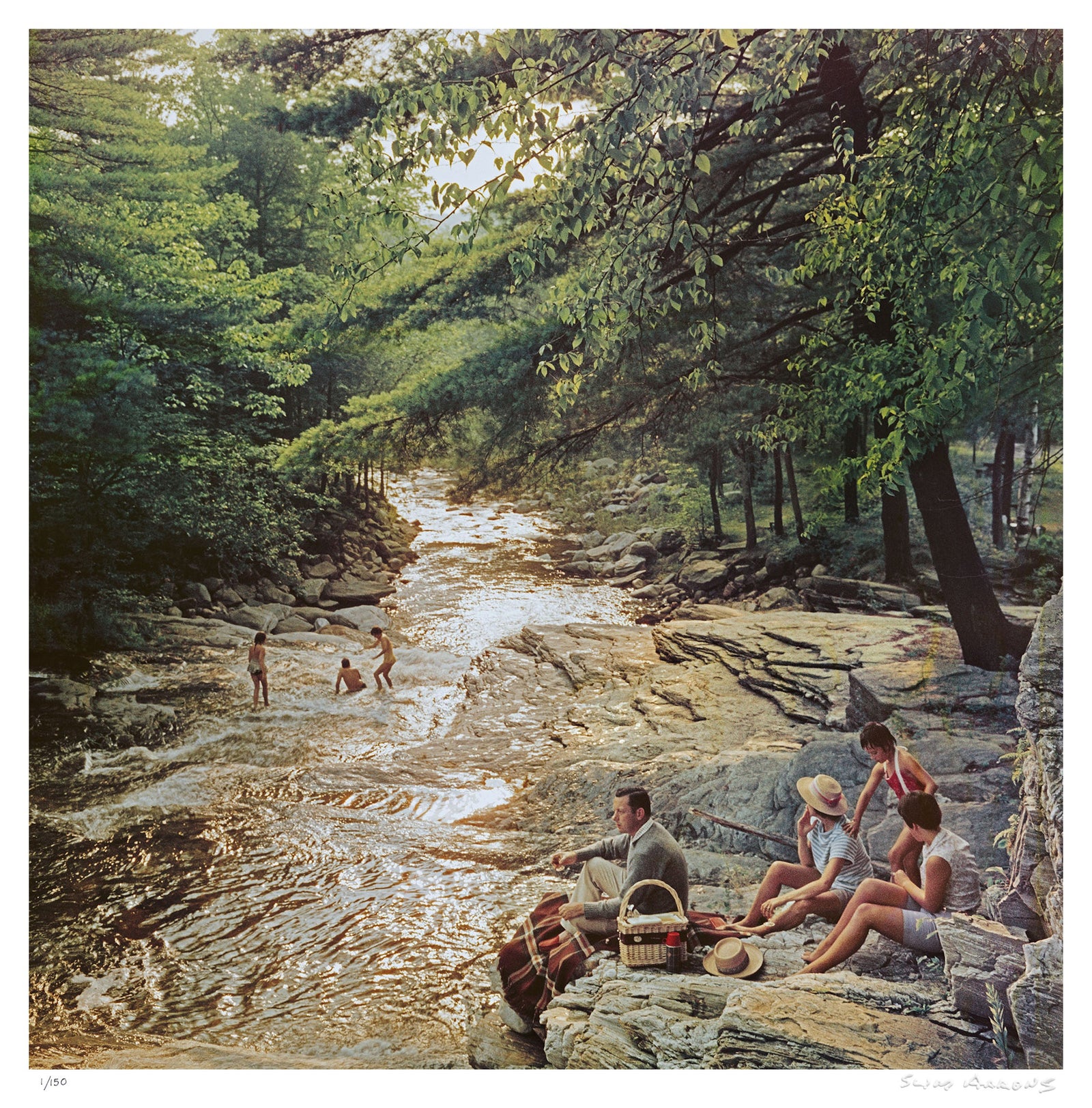 campbell falls picnic - Slim Aarons - Limited Edition - Estate Stamped - Photography - Getty Images