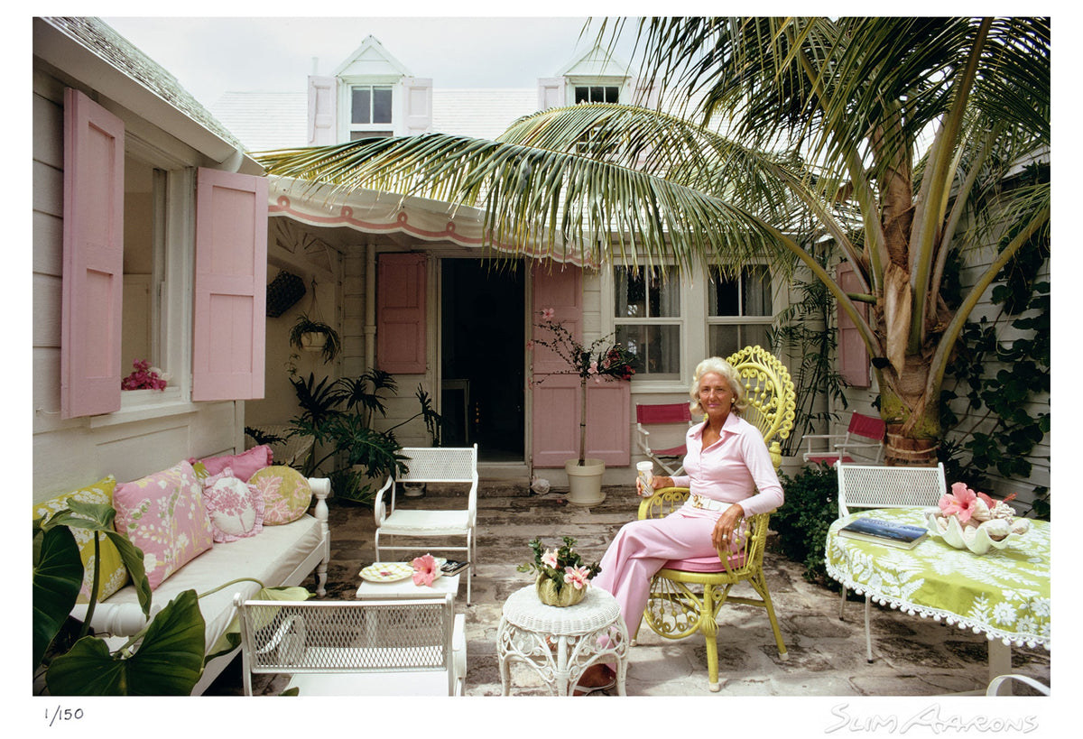 caribbean patio - Slim Aarons - Limited Edition - Estate Stamped - Photography - Getty Images