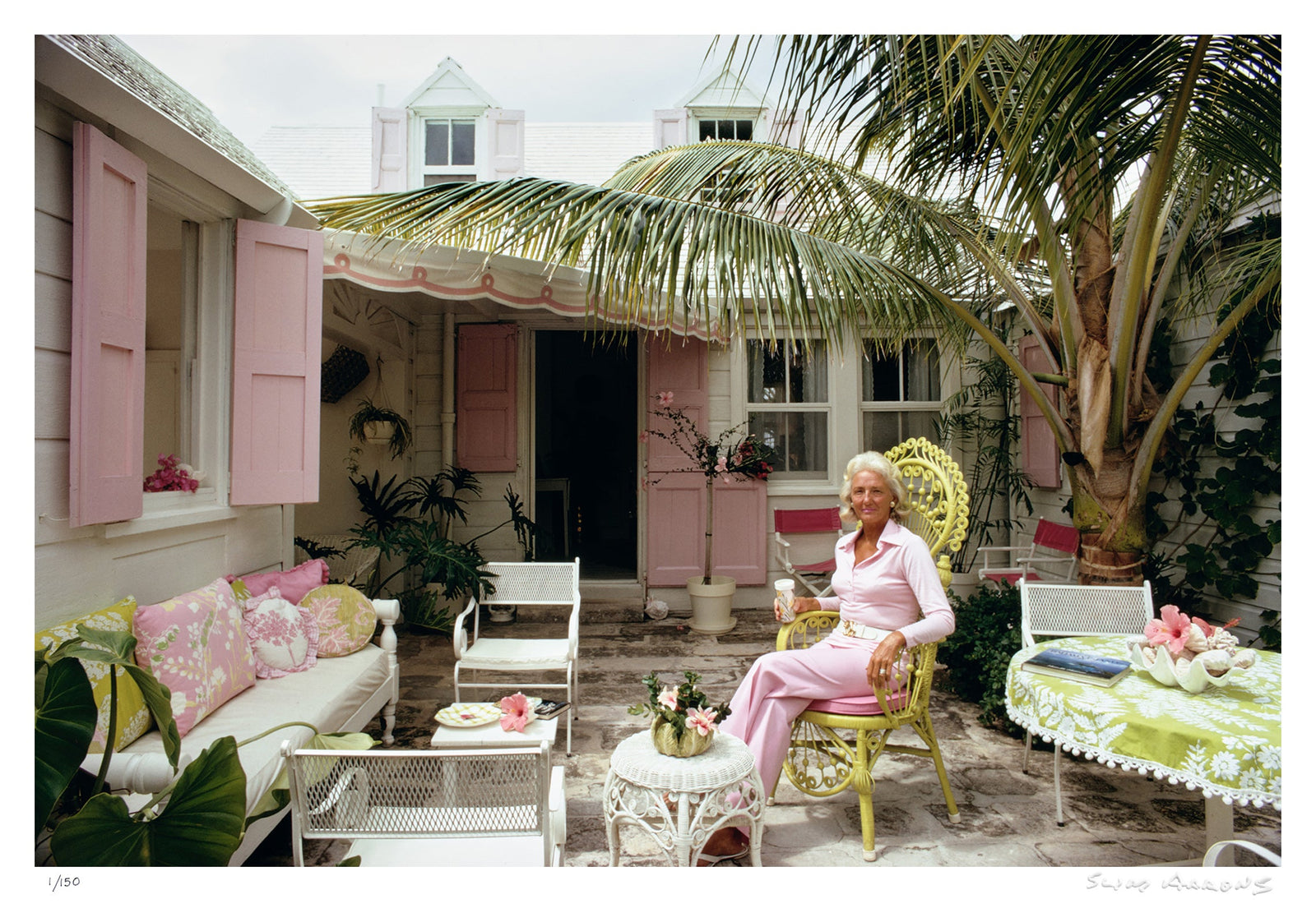 caribbean patio - Slim Aarons - Limited Edition - Estate Stamped - Photography - Getty Images
