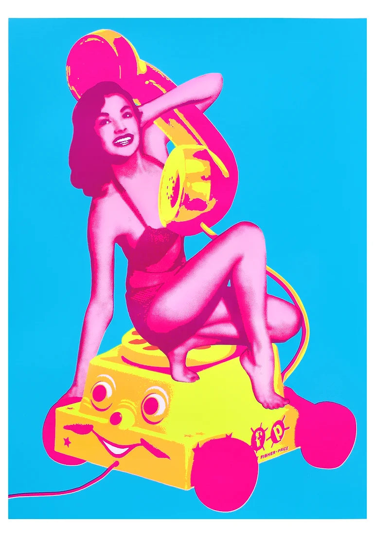 Chatterbox by The Cameron Twins, a limited edition hand-pulled multi-layered silkscreen print on 330gsm paper from 2023