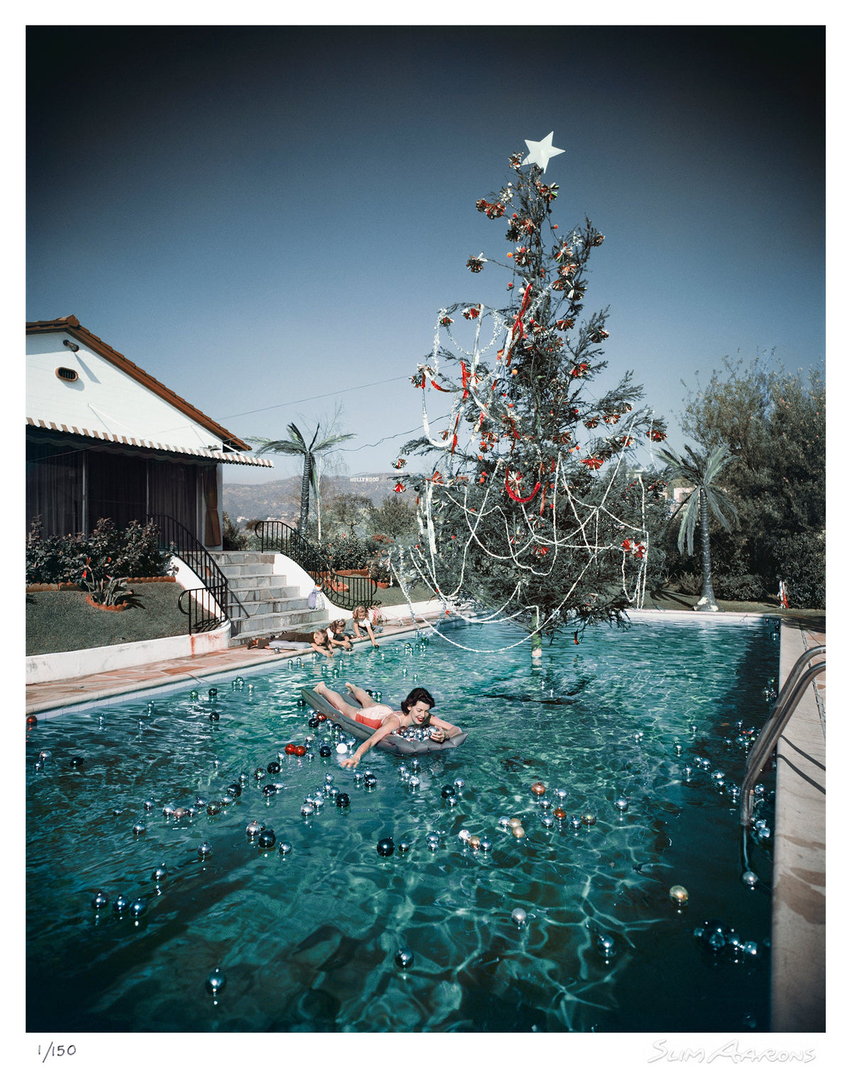christmas swim - Slim Aarons - Limited Edition - Estate Stamped - Photography - Getty Images