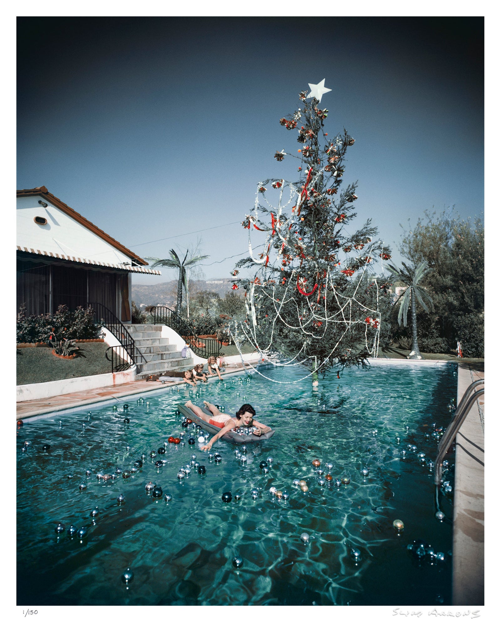 christmas swim - Slim Aarons - Limited Edition - Estate Stamped - Photography - Getty Images