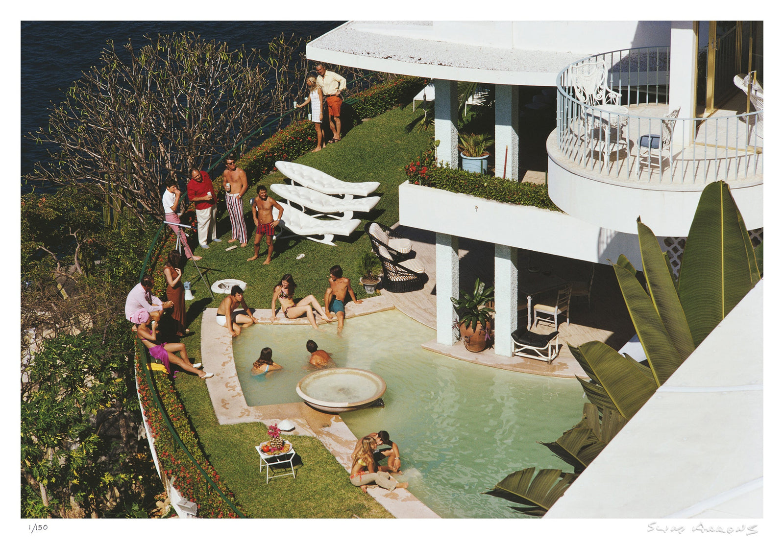 clifftop pool - Slim Aarons - Limited Edition - Estate Stamped - Photography - Getty Images