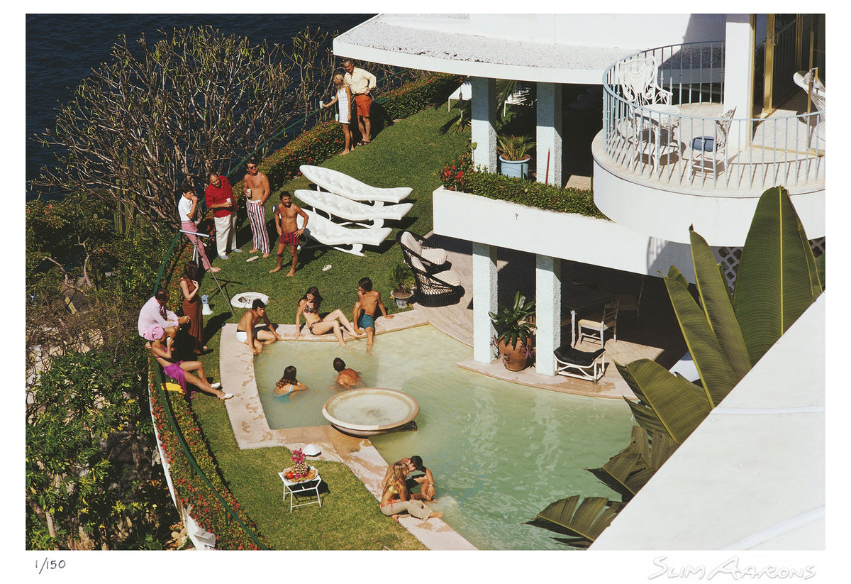 clifftop pool - Slim Aarons - Limited Edition - Estate Stamped - Photography - Getty Images
