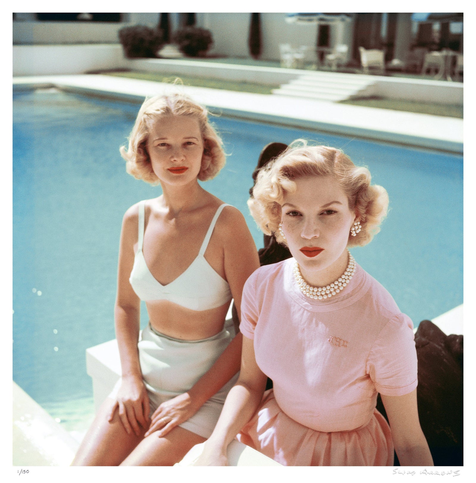 connelly and guest - Slim Aarons - Limited Edition - Estate Stamped - Photography - Getty Images