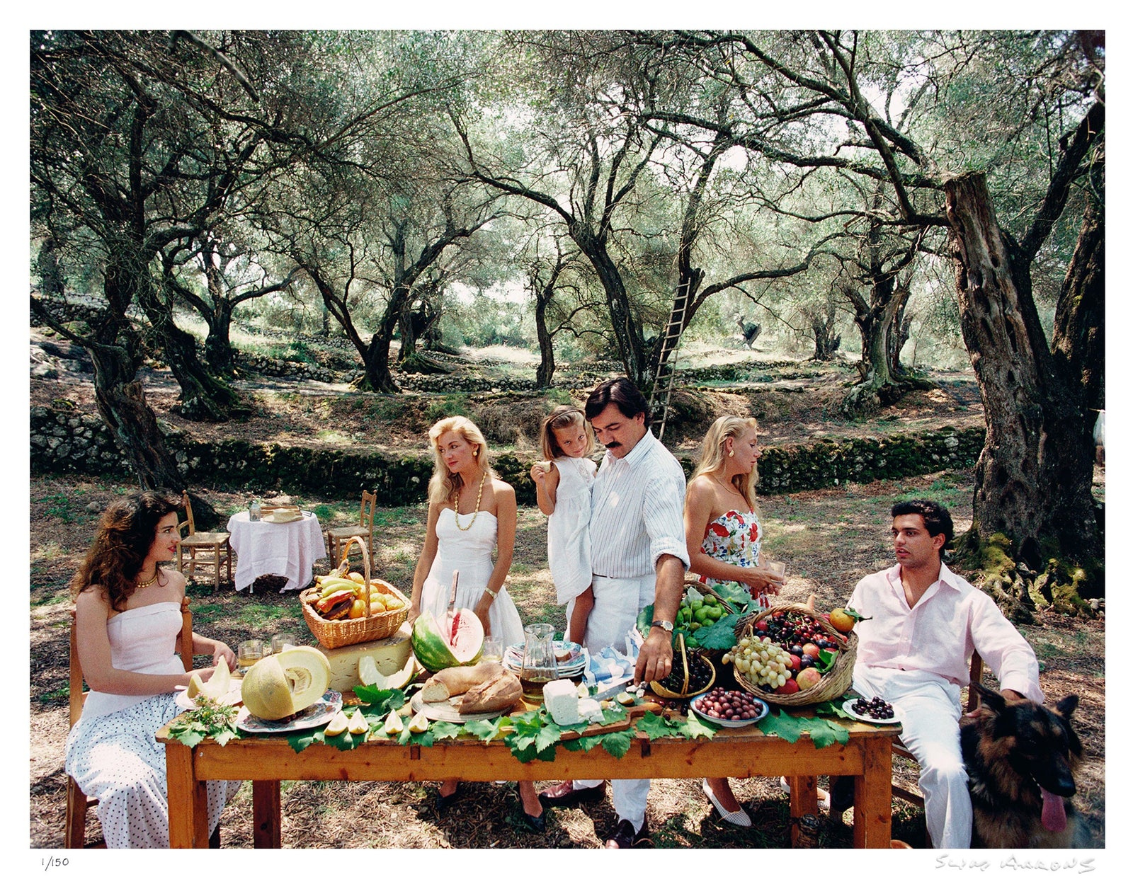 corfu picnic - Slim Aarons - Limited Edition - Estate Stamped - Photography - Getty Images