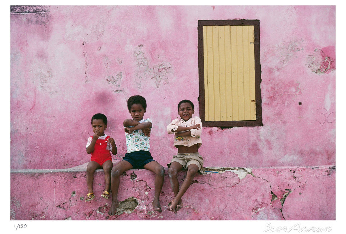 curacao children - Slim Aarons - Limited Edition - Estate Stamped - Photography - Getty Images
