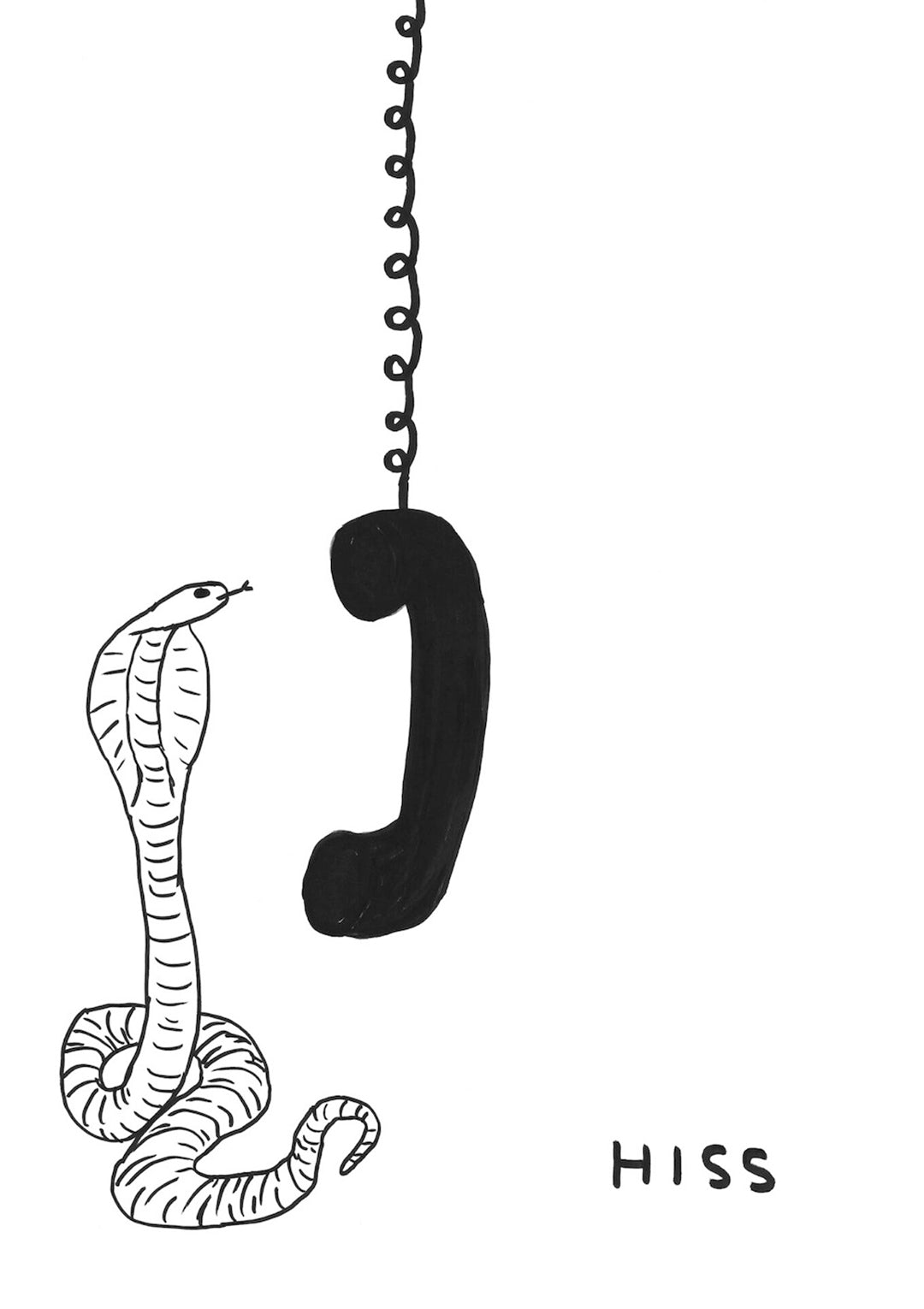 hiss-David Shrigley-Limited Edition Art Print-1080x1530