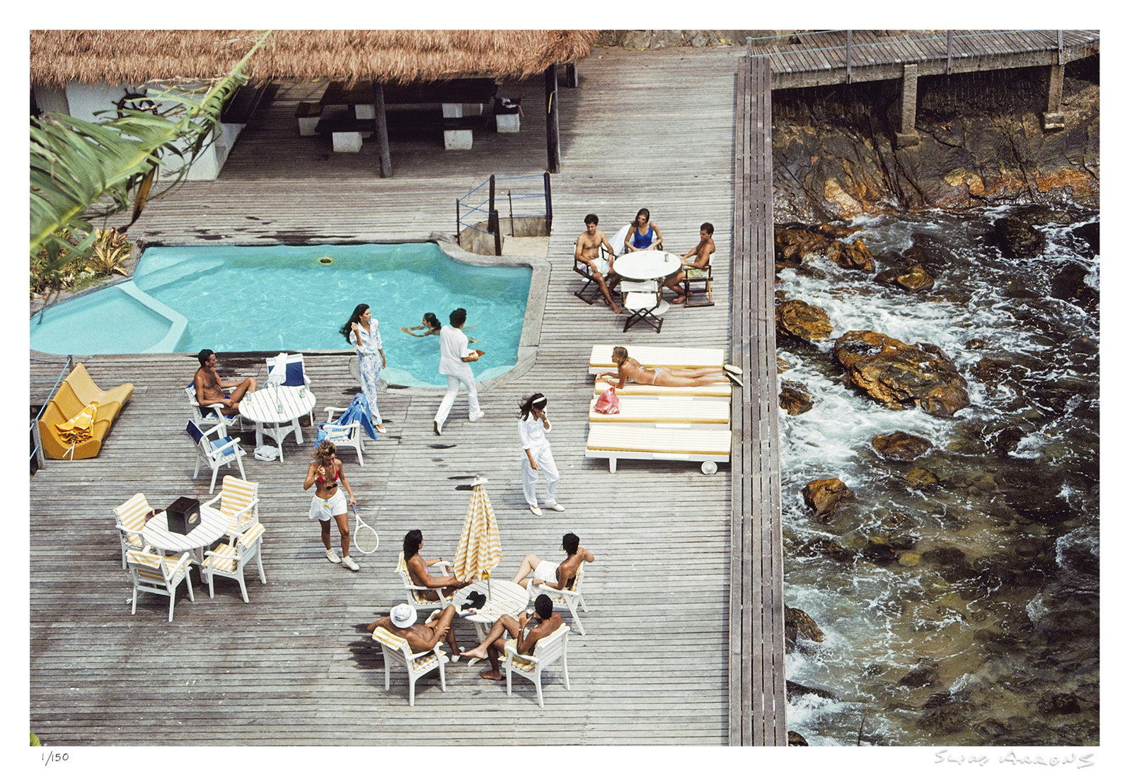 decking by the sea - Slim Aarons - Limited Edition - Estate Stamped - Photography - Getty Images