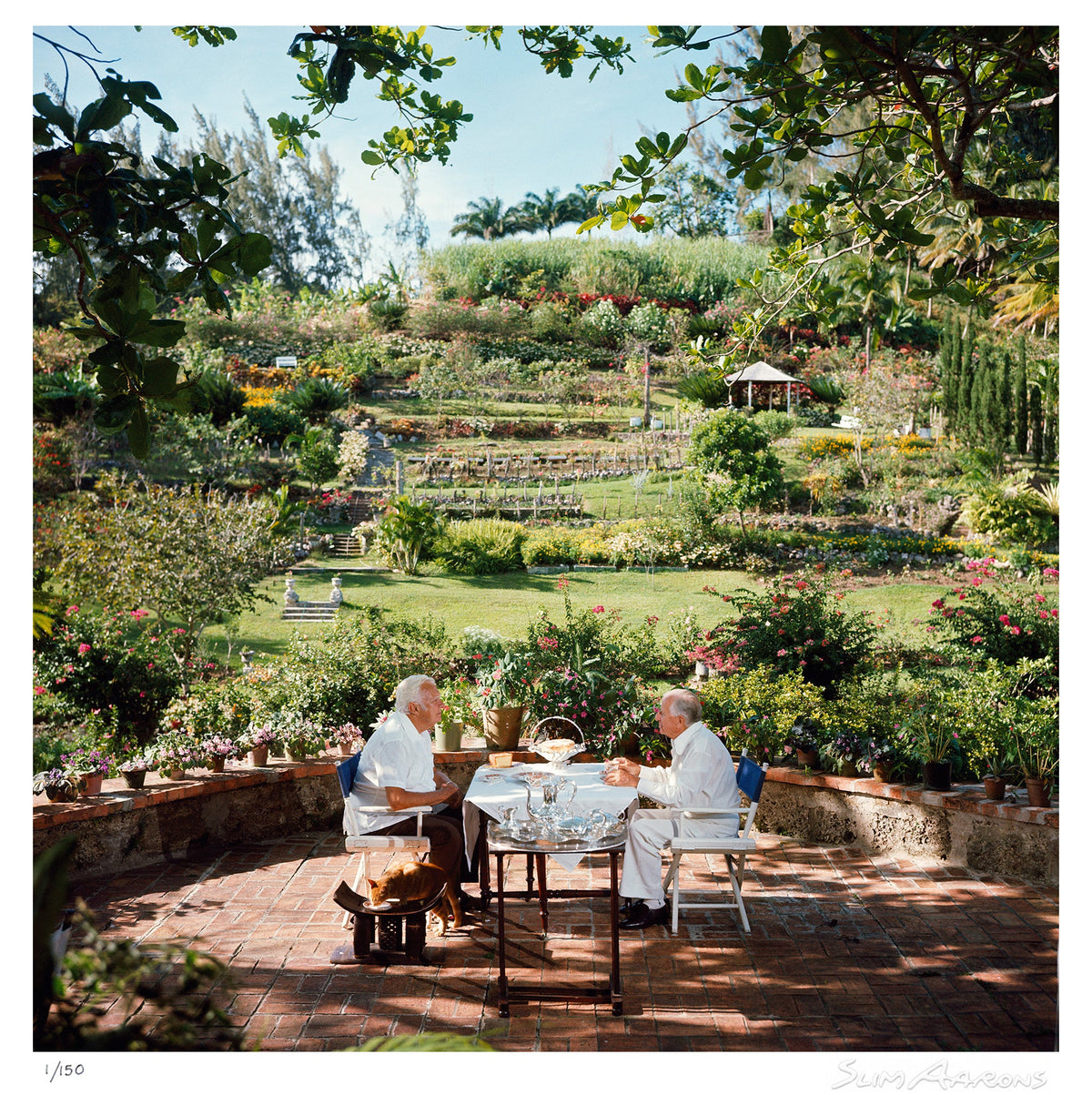 dining al fresco - Slim Aarons - Limited Edition - Estate Stamped - Photography - Getty Images