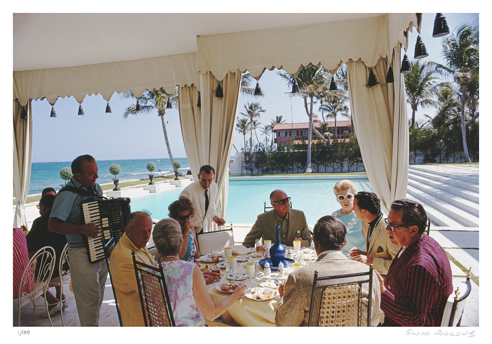 dining at wilmots - Slim Aarons - Limited Edition - Estate Stamped - Photography - Getty Images