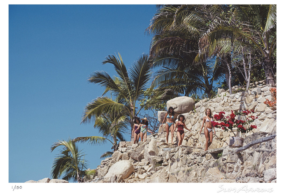 down to the pool - Slim Aarons - Limited Edition - Estate Stamped - Photography - Getty Images