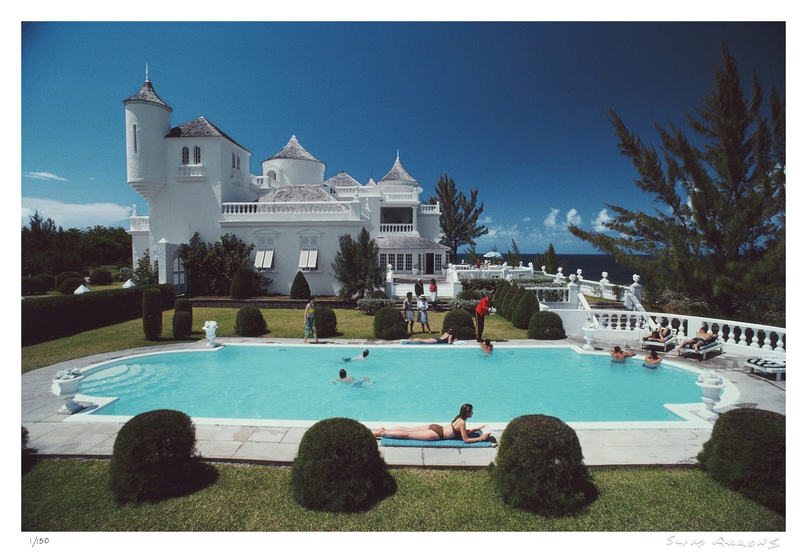 earl levys castle - Slim Aarons - Limited Edition - Estate Stamped - Photography - Getty Images