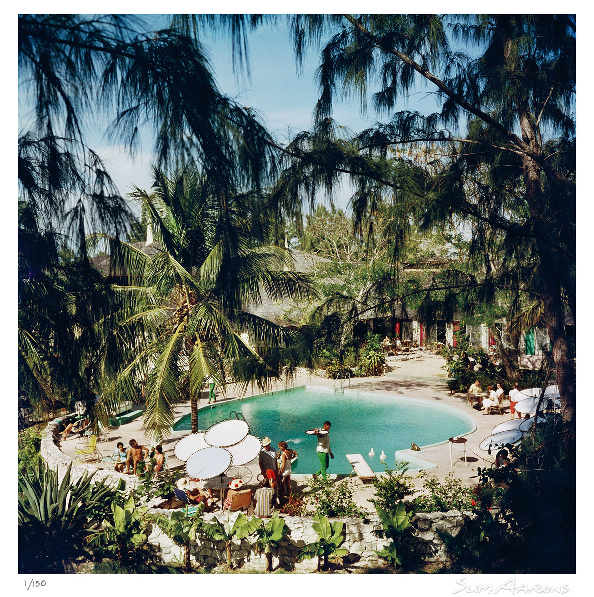eleuthera pool party - Slim Aarons - Limited Edition - Estate Stamped - Photography - Getty Images