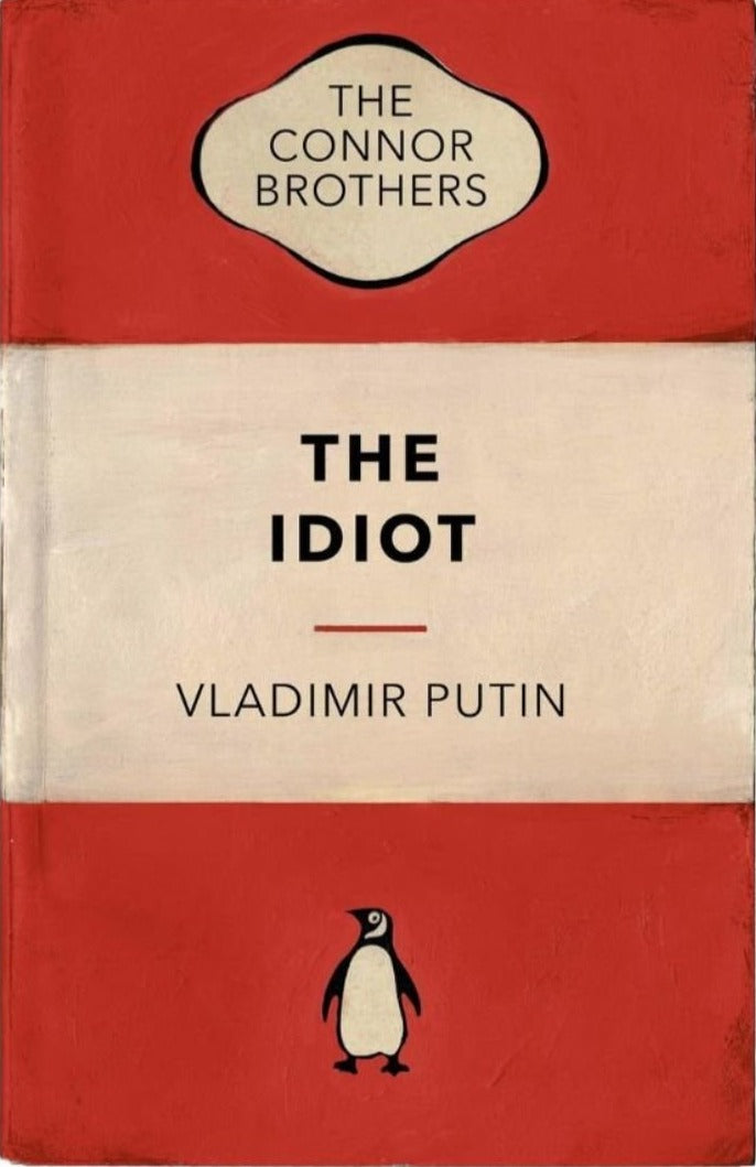 The Idiot - Red by The Connor Brothers, a limited edition pigment print with silkscreen varnish. from 2022