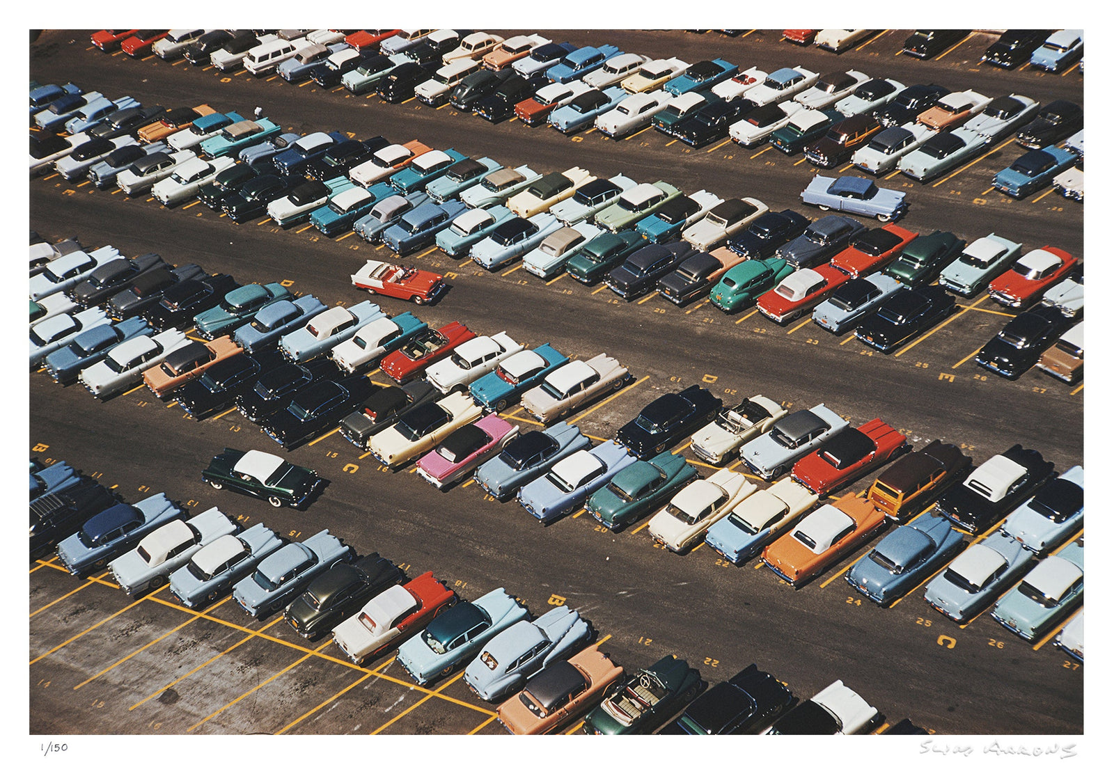 fontainebleau car park - Slim Aarons - Limited Edition - Estate Stamped - Photography - Getty Images